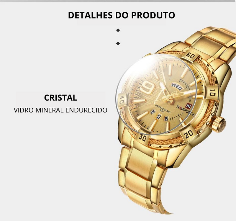 Relógio Moonphase marca de luxo relógio de pulso masculino original moda quartzo clássico relógios para homem à prova d'água aço banda relógio homem