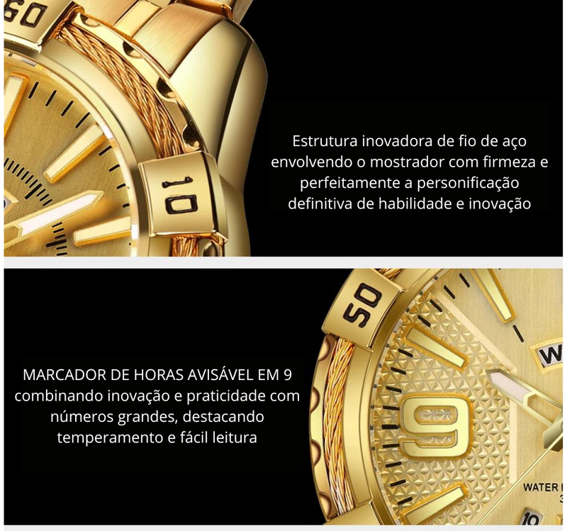 Relógio Moonphase marca de luxo relógio de pulso masculino original moda quartzo clássico relógios para homem à prova d'água aço banda relógio homem