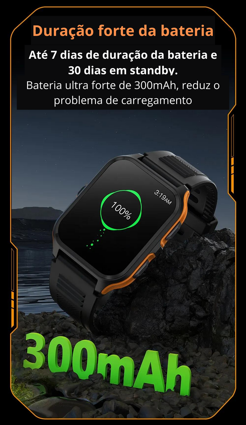 Relógio SportWatch Pro inteligente para homens, chamada bluetooth, smartwatch para xiaomi, android, ios, ip68 relógio de fitness impermeável, 1.9"