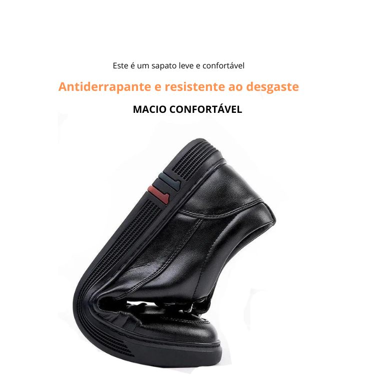 Sapatos casuais de couro genuíno para homens, Sapatos respiráveis, Calçado Masculino