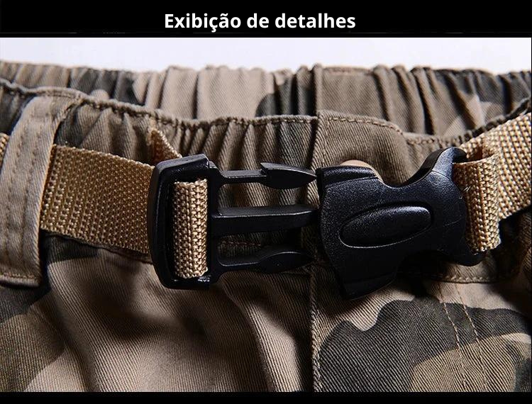 Calções de carga homens verão casual algodão multi bolsos calças curtas cortadas calças militares camuflagem shorts moda