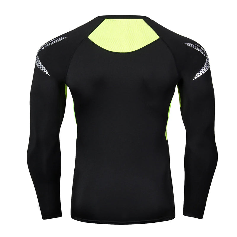 Camiseta de compressão rápida para homens, Sport, Tops de Fitness, camisas apertadas alta qualidade