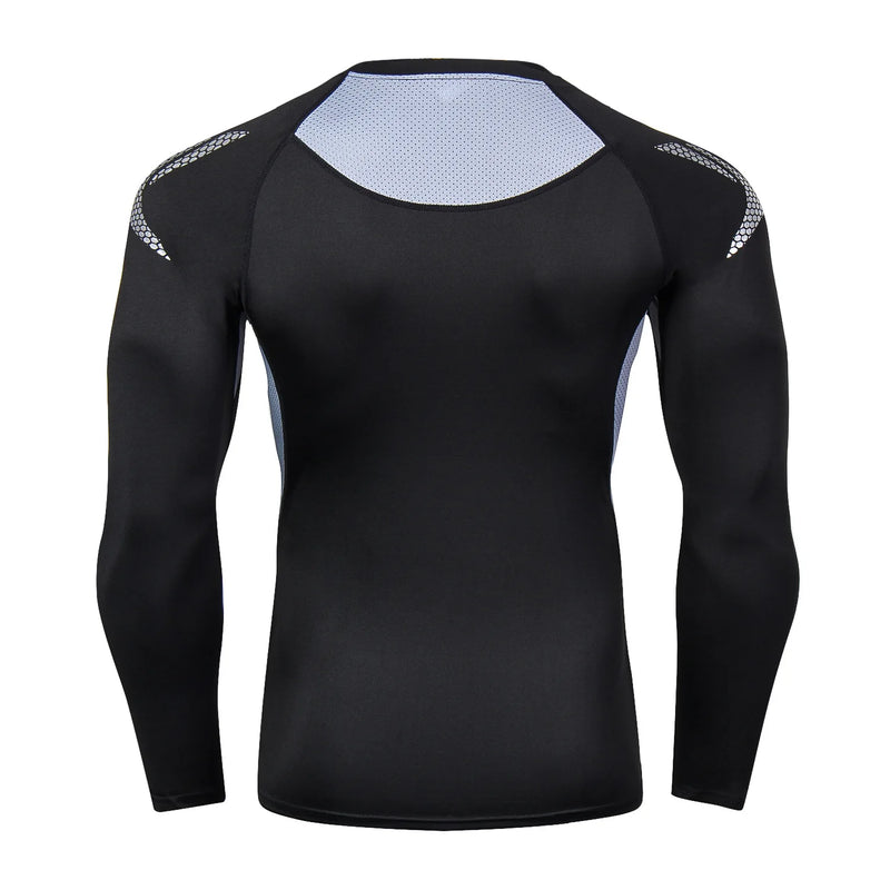 Camiseta de compressão rápida para homens, Sport, Tops de Fitness, camisas apertadas alta qualidade