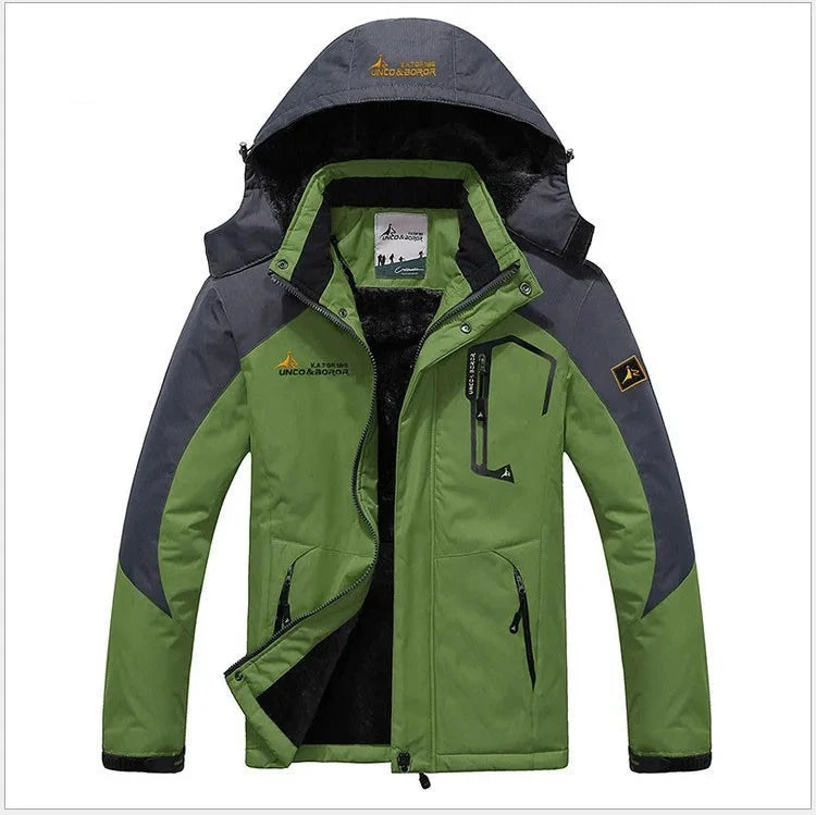 Parka com capuz militar masculina, casacos de pele à prova de vento, masculino mais casacos quentes grossos, inverno alta qualidade