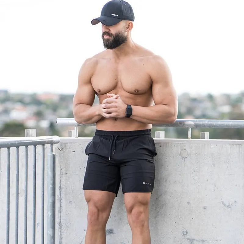 Shorts fitness soltos masculinos,musculação, calça curta legal, com secagem rápida,calça de moletom