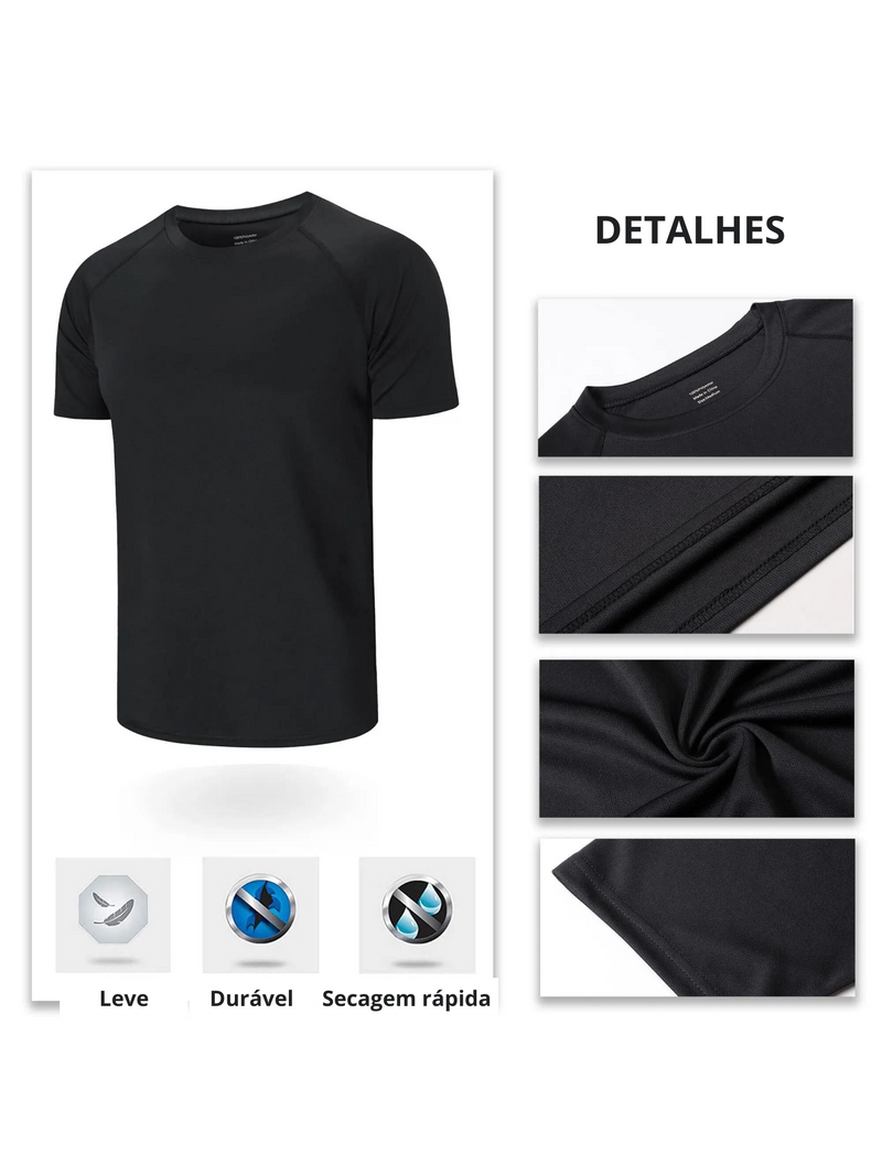 Kit promocional compre 1 pacote leve 2.Tops,esporte Fitness Respirável conforto e qualidade camisetas casuais