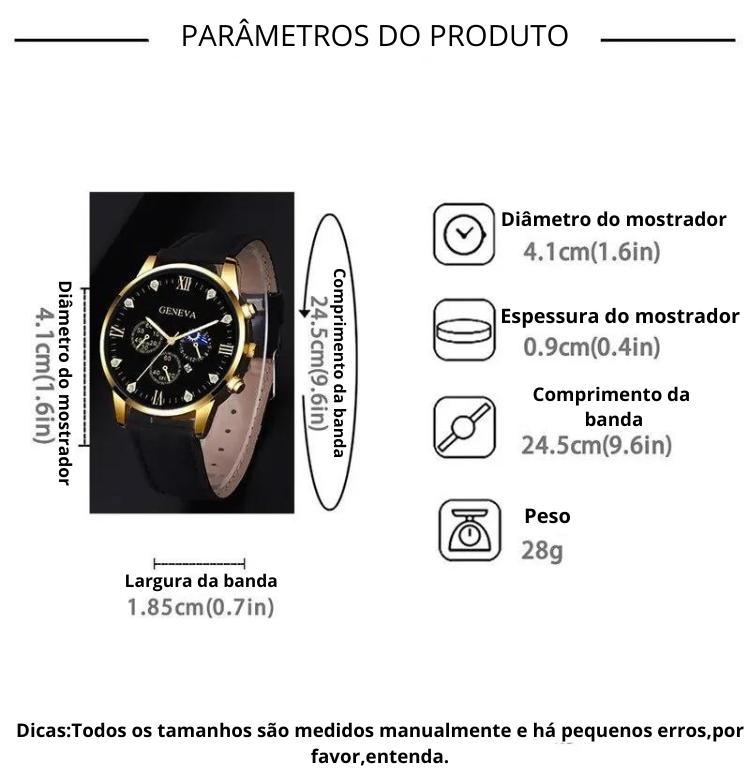 Relógio de quartzo TimeBlend de luxo masculino, moda empresarial, casual, ponteiro redondo, calendário,Conjunto com pulseira.