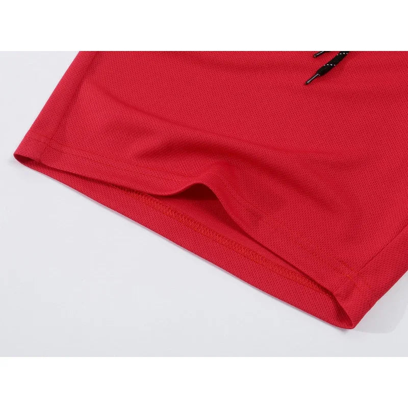 Shorts de Jogger Casual Secagem Rápida Masculina, Shorts de Treino Masculino, Malha Respirável, Ginásio, Esporte novo