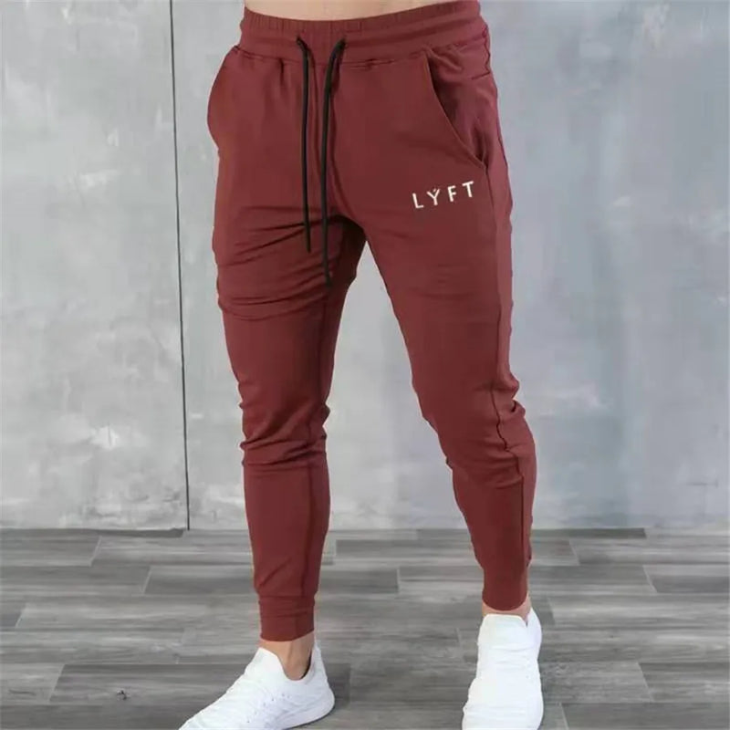 Calça Fitness musculação Homem moletom Calças Homens corredor.