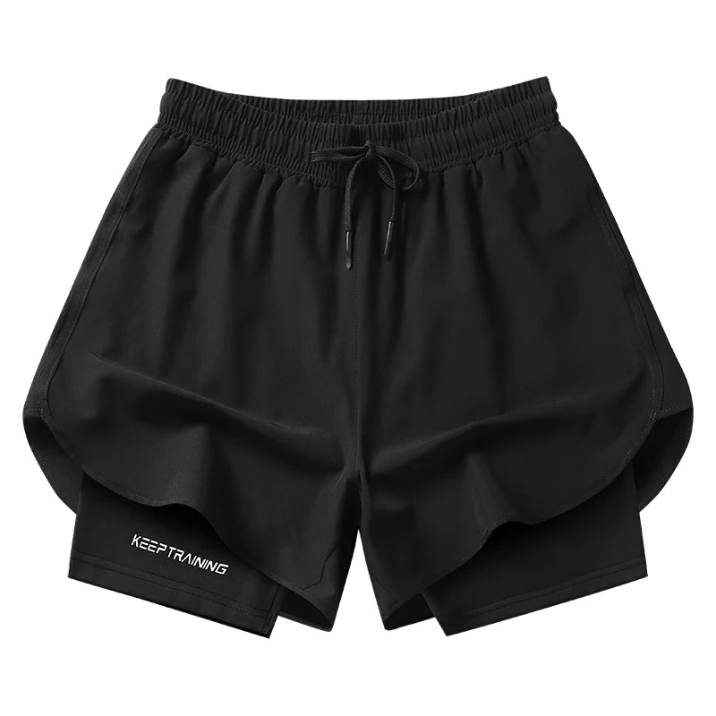 Compressão térmica Novos para homens Casuais Preto Sólido Correndo Livre Shorts Homem