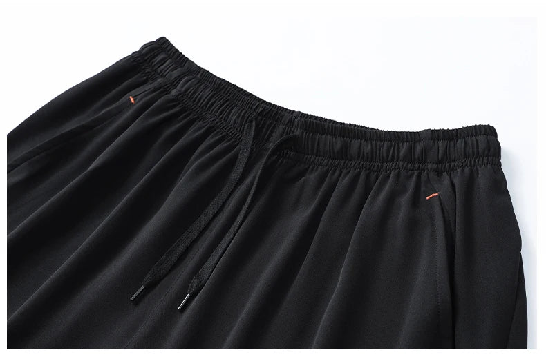 Calção de Corrida Secagem Rápida para Homens, Esportivo, Preto, Casual, Grande, Calça, Verão, Novo