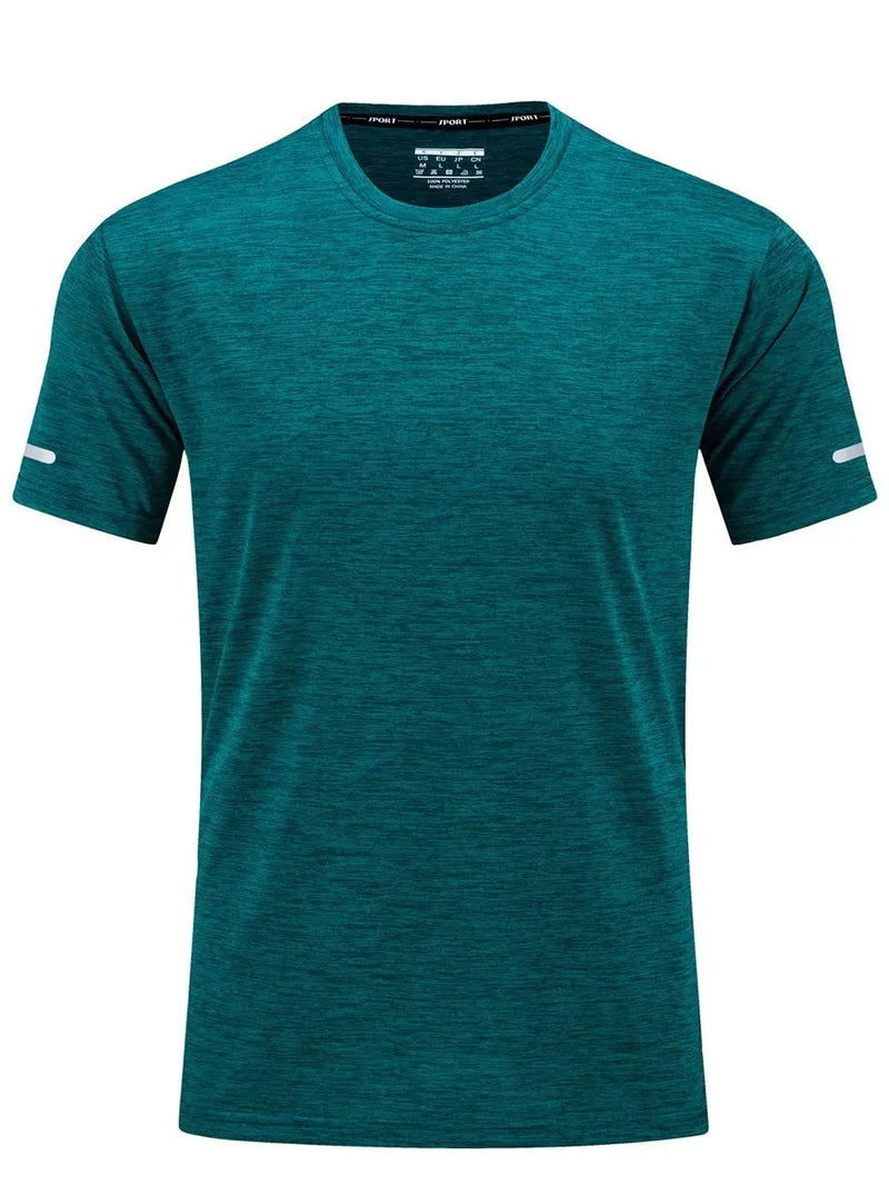 Secagem rápida verão camiseta masculina fitiness,ideal para atividades físicas alta qualidade