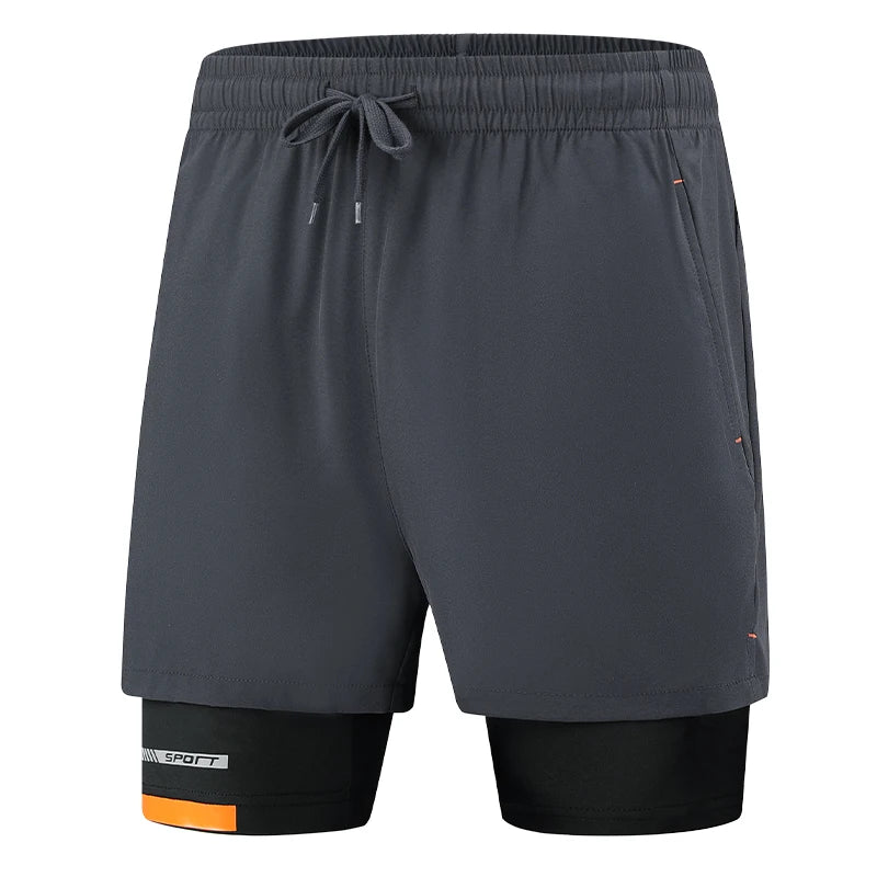 Calção de Corrida Secagem Rápida para Homens, Esportivo, Preto, Casual, Grande, Calça, Verão, Novo