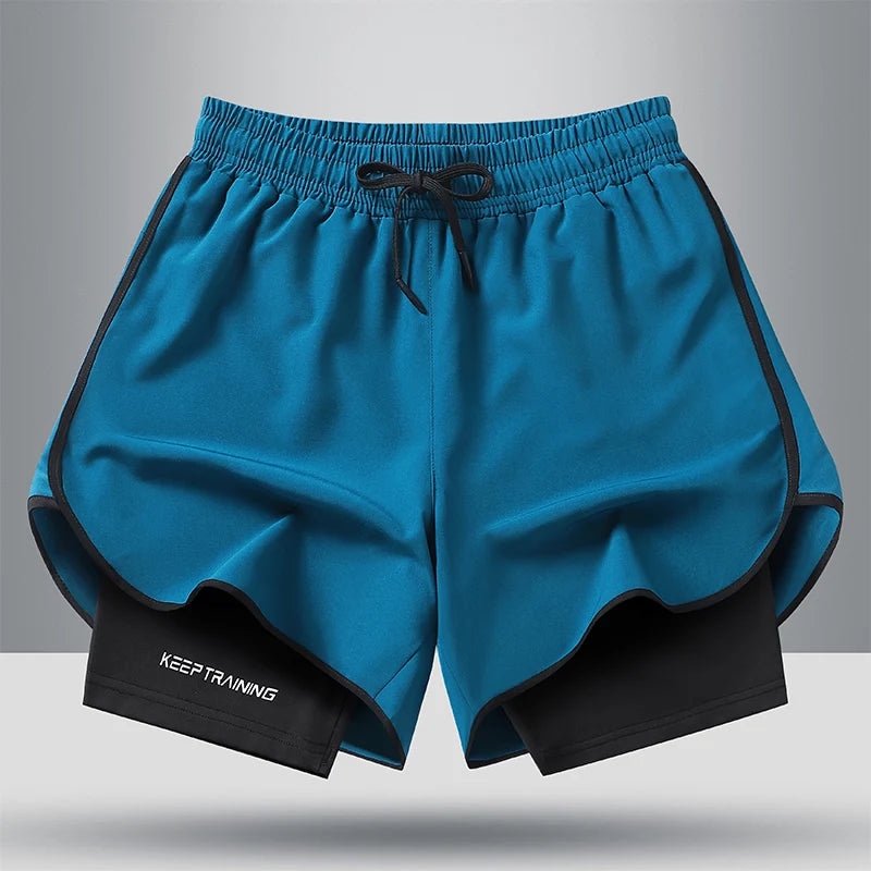 Compressão térmica Novos para homens Casuais Preto Sólido Correndo Livre Shorts Homem