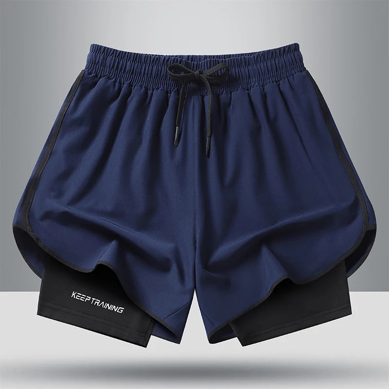 Compressão térmica Novos para homens Casuais Preto Sólido Correndo Livre Shorts Homem