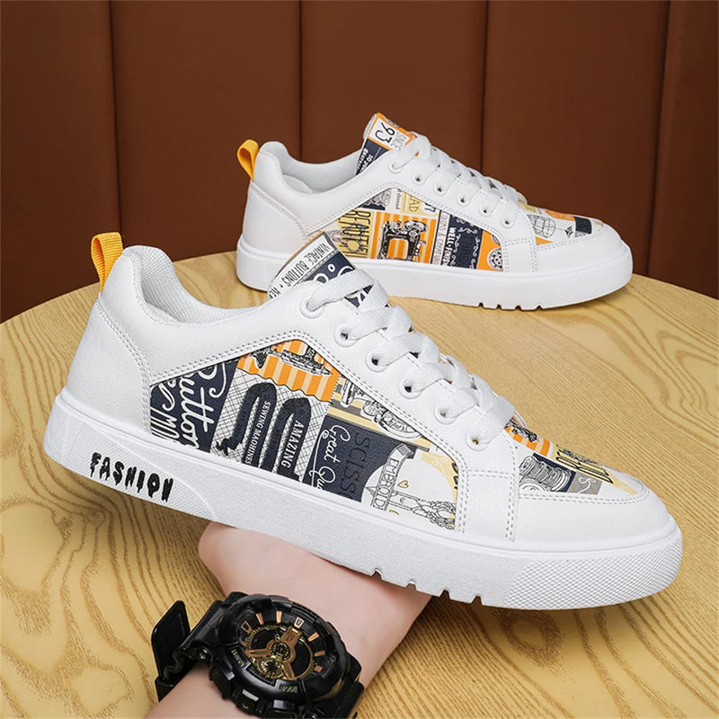 Tênis Urban graffiti sapatos casuais homens tênis da moda alta qualidade novo