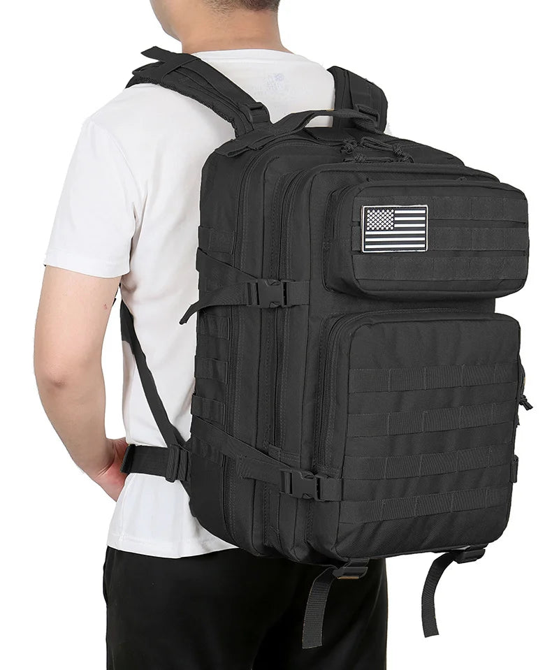 Táticas de Grande Capacidade para Homens, caminhada e acampamento Mochila, Sacos de Caminhadas, 45L