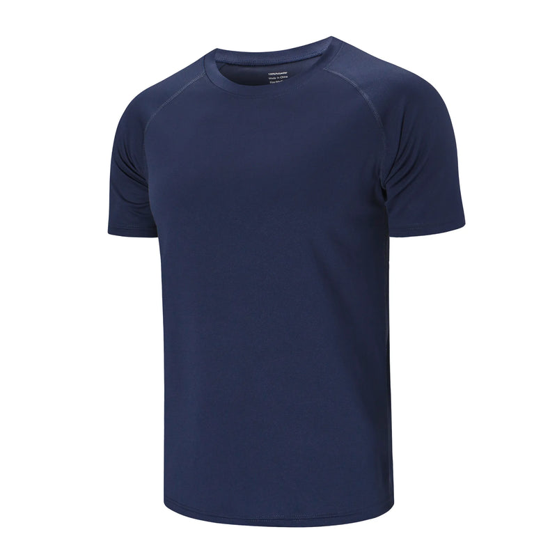 Camiseta masculina pescoço camiseta respirável, tops de treino, camisas esporte fitness, tops ginásio