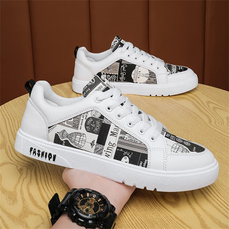 Tênis Urban graffiti sapatos casuais homens tênis da moda alta qualidade novo