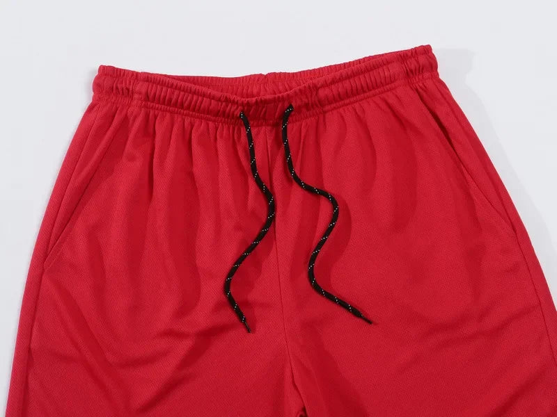 Shorts de Jogger Casual Secagem Rápida Masculina, Shorts de Treino Masculino, Malha Respirável, Ginásio, Esporte novo