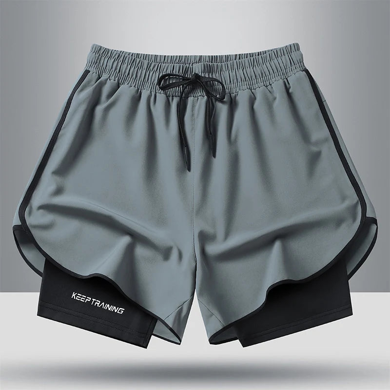 Compressão térmica Novos para homens Casuais Preto Sólido Correndo Livre Shorts Homem