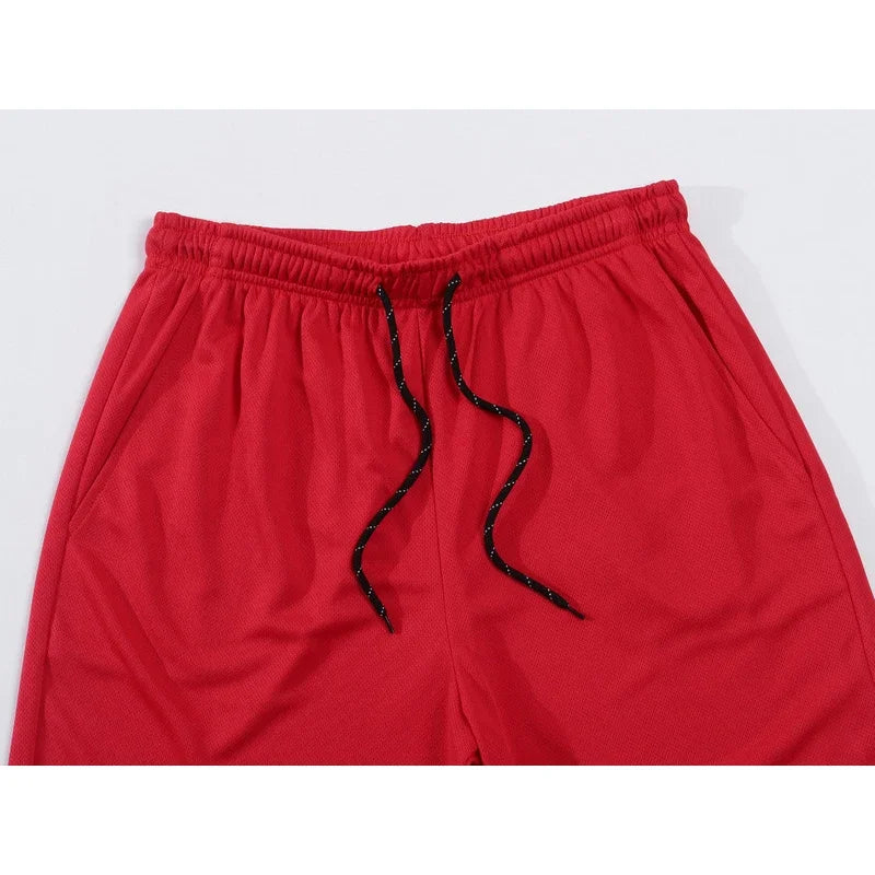 Shorts de Jogger Casual Secagem Rápida Masculina, Shorts de Treino Masculino, Malha Respirável, Ginásio, Esporte novo