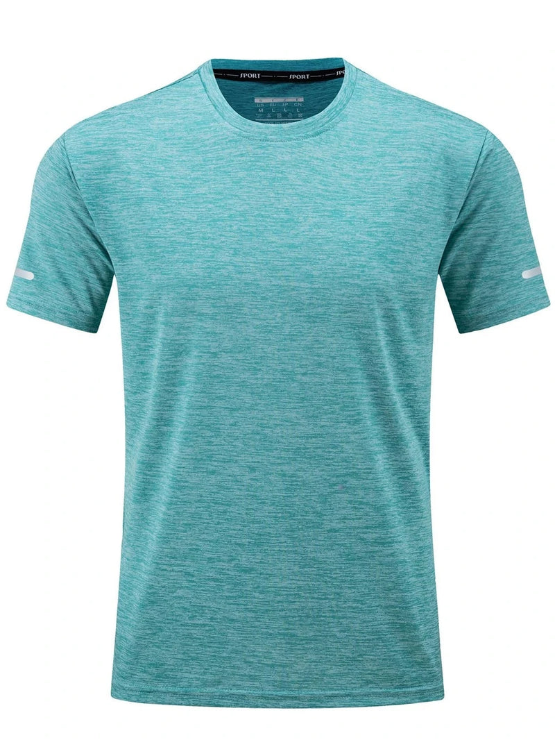 Secagem rápida verão camiseta masculina fitiness,ideal para atividades físicas alta qualidade