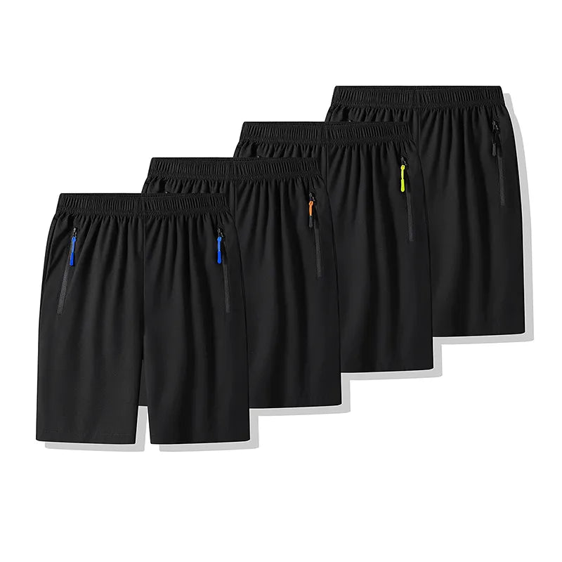 Shorts de treino rápido seco com forro para homens, corrida e treinamento, algodão, calções de ginástica novo