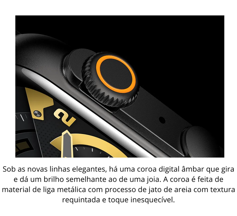 Relógio Inteligente novo lançamento para Homens,Chamada Bluetooth, Ultra Série 8, NFC Smartwatch, IOS, Android, Tela AMOLED 2.0 ", Esporte, Novo