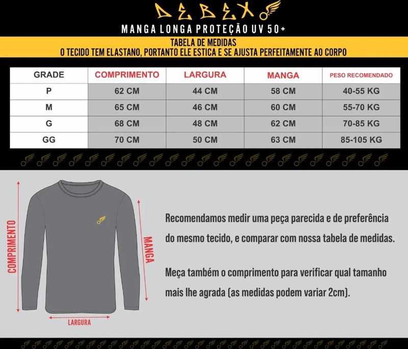 Pacote com 2 Camisetas Proteção Térmica Solar Ciclismo Compressão Segunda Pele Tecido Gelado UV 50